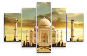 Sablio Obraz - 5-dílný Taj Mahal - 125x90 cm