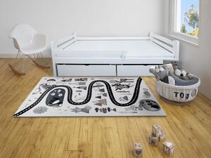 Wilsondo Detská posteľ so zábranou Oľga 5 90x200 - biela