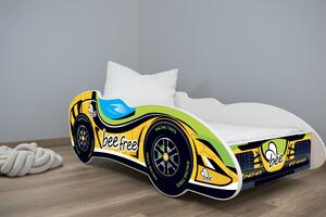 TOP BEDS Detská auto posteľ F1 140cm x 70cm - BEE FREE