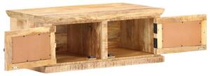 Konferenčný stolík 90x50x35 cm mangové drevo a prírodná trstina