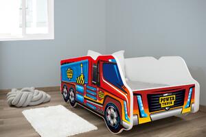 TOP BEDS Detská auto posteľ TRUCK 140cm x 70cm - POWER TRUCK