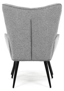 Kreslo sivé s podnožkou AK-303 GREY2