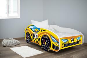 TOP BEDS Detská auto posteľ Racing Cars 160cm x 80cm - TAXI
