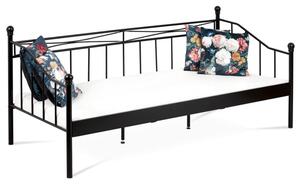 Kovová posteľ 90 cm čierna BED-1905 BK