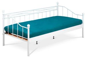 Kovová posteľ 90 cm biela BED-1905 WT
