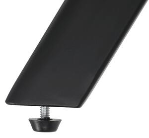 Jedálenský stôl HT-R5190 sivý dub / čierny