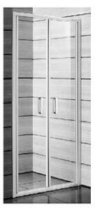 Jika Lyra plus - Sprchové dvere dvojkrídlové, 900x1900 mm, biela/sklo transparentné H2563820006681