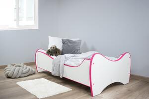 TOP BEDS Top Beds Detská posteľ MIDI HIT 140x70 matrac ružová