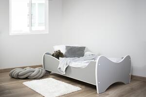 TOP BEDS Detská posteľ MIDI COLOR 140cm x 70cm sivá