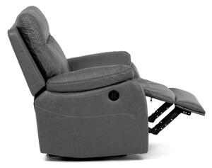 Polohovacie kreslo sivé, elektrické TV-4094 GREY3