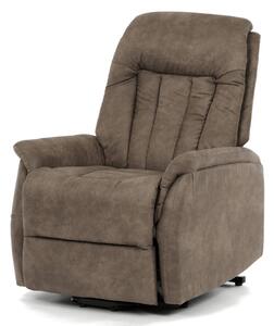 Polohovacie kreslo hnedé, elektrické TV-Q8575 BR3