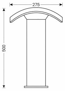 Brilagi - LED Vonkajšia lampa ARCELO LED/9W/230V 50 cm IP54