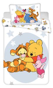 Jerry Fabrics Obliečky do postieľky 100x135 + 40x60 cm - Medvedík Pú "Stars"