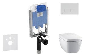 Ideal Standard ProSys - Set predstenovej inštalácie, sprchovacej toalety a sedadla TECEone, tlačidla Oleas M2, Rimless, SoftClose, biela ProSys80M SP127