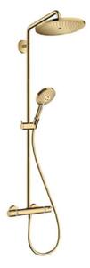 Hansgrohe Croma Select S - Sprchový set Showerpipe 280 s termostatom, leštený vzhľad zlata 26890990