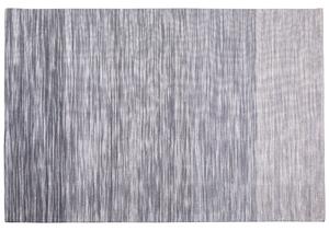 Koberec svetlosivý vlnený s polyesterom 200 x 300 cm ručne tkaný moderný dizajn