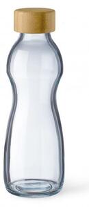 SIMAX PURE SKLENENÁ FĽAŠA 500ML BAMBUSOVÉ VEKO