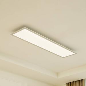 Arcchio LED panel Lyndra, 120 cm, strieborný, hliník, stmievateľný, CCT