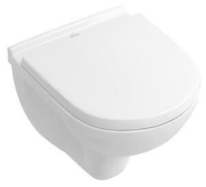 Villeroy & Boch O.novo - Závesné WC s doskou SoftClosing, DirectFlush, CeramicPlus, alpská biela 5688HRR1
