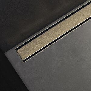 I-Drain Plano - Sprchový rošt z nehrdzavejúcej ocele, dĺžka 700 mm, povrch PVD, svetlozlatá IDRO0700WG