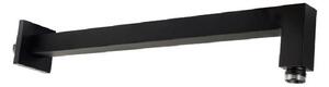 Paffoni Ringo West - Sprchové rameno SQUARE, dĺžka 400 mm, matná čierna ZSOF063NO