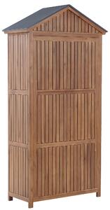 Záhradné Skriňa agátové drevo 200 x 100 cm Vonkajšia Kôlňa s policou