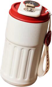 AFF 4211 Termohrnček LCD Coffee 450 ml, bielo-červený