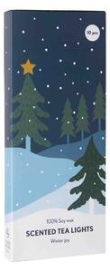Vonné čajové sviečky Winter Joy - set 10 ks