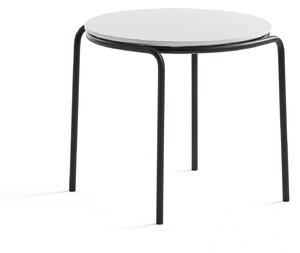 Konferenčný stolík Ashley, Ø570 x 470 mm, čierna, biela