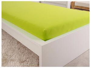 Jersey plachta do detskej postieľky EXCLUSIVE 70x140 cm limetková