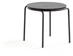 Konferenčný stolík Ashley, Ø570 x 470 mm, čierna, čierna