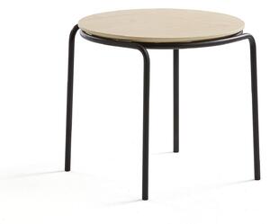 Konferenčný stolík Ashley, Ø570 x 470 mm, čierna, breza