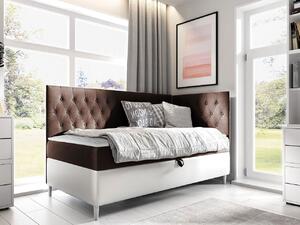 Mirjan24 Kontinentálna posteľ Junior Gerdise 3, Strana: pravá, Rozmer postele: 80x200, Dostupné poťahy: ekokoža Soft 017 (biela) + Fresh 04 Mirjan24 5903211202353