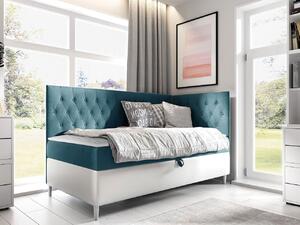Mirjan24 Kontinentálna posteľ Junior Gerdise 3, Strana: pravá, Rozmer postele: 80x200, Dostupné poťahy: ekokoža Soft 017 (biela) + Fresh 34 Mirjan24 5903211202421
