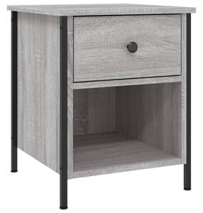 Nočný stolík sivý sonoma 40x42x50 cm spracované drevo