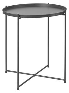 Livarno home Odkladací stolík s podnosom (čierna) (100374696)
