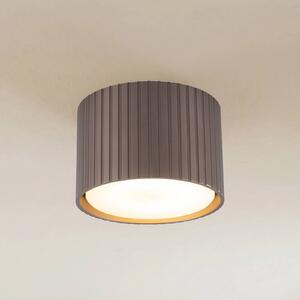 TK Lighting Stropné svietidlo Ferro, hnedé, plastové, výška 6 cm, GX53, Hnedá / hrdzavá, Obývacia izba / jedáleň, Plast, Moderný, Závesné svietidlo