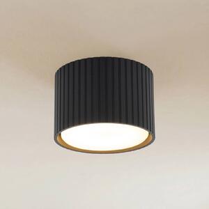 TK Lighting Stropné svietidlo Ferro, čierne, plastové, výška 6 cm, GX53, Čierna, Obývacia izba / jedáleň, Plast, Moderný, Závesné svietidlo