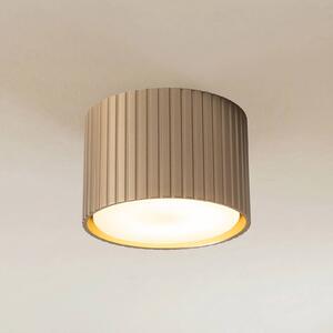 TK Lighting Stropné svietidlo Ferro, béžové, plastové, výška 6 cm, GX53, Krémová / jantárovo žltá, Obývacia izba / jedáleň, Plast, Moderný, Závesné svietidlo