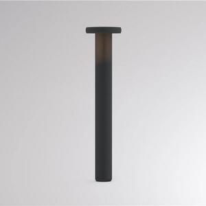 Chodníkové LED svetlo CIRC, zapnutie/vypnutie, antracitová farba, výška 82 cm,, Čierna, Hliník, Moderný, Osvetlenie príjazdovej cesty