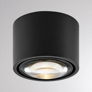 Vonkajšia stropná LED lampa MAG MINI, čierna, Ø 9 cm, stmievateľné, IP44, Čierna, Kúpeľňa, Hliník, Moderný, Závesné svietidlo