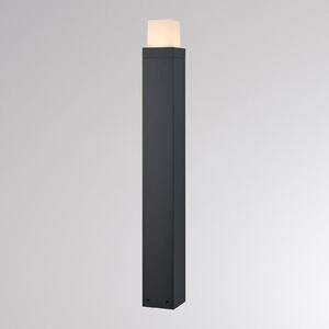 Chodníkové LED svetlo FYNN-O, výška 85 cm, antracitová, IP65,, Čierna, Hliník, Moderný, Osvetlenie príjazdovej cesty