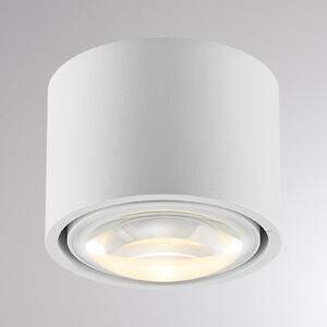 Vonkajšia stropná LED lampa MAG MINI, biela, Ø 9 cm, stmievateľné, IP44, Biela / opálová, Kúpeľňa, Hliník, Moderný, Závesné svietidlo