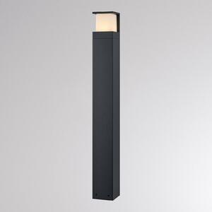 Chodníkové LED svetlo FYNN-Y, výška 85 cm, antracitová, IP65,, Čierna, Hliník, Moderný, Osvetlenie príjazdovej cesty