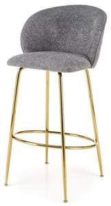 Barová stolička SCH-116 sivá/zlatá