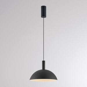 LED závesné svietidlo LORA II, čierne, Ø 24 cm, stmievateľné, 40°, Čierna, Obývacia izba / jedáleň, kov, Moderný, Závesné svietidlo