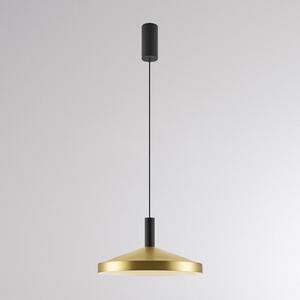 LED závesné svietidlo LORA III, mosadz, Ø 36 cm, stmievateľné, 40°, Mosadz / zlato, Obývacia izba / jedáleň, kov, Moderný, Závesné svietidlo