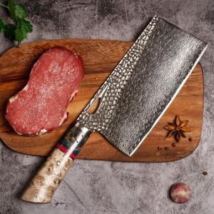 KnifeBoss damaškový nôž Cleaver 7.5" (189 mm) Burl Wood