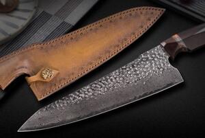 KnifeBoss damaškový nôž Chef 8.5" (214 mm) Ebony wood VG-10