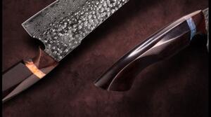 KnifeBoss damaškový nôž Chef 8.5" (214 mm) Ebony wood VG-10